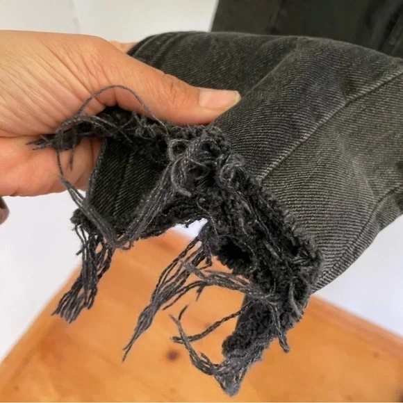 Abercrombie & Fitch Black Cropped Jeans - Picture 8 of 8